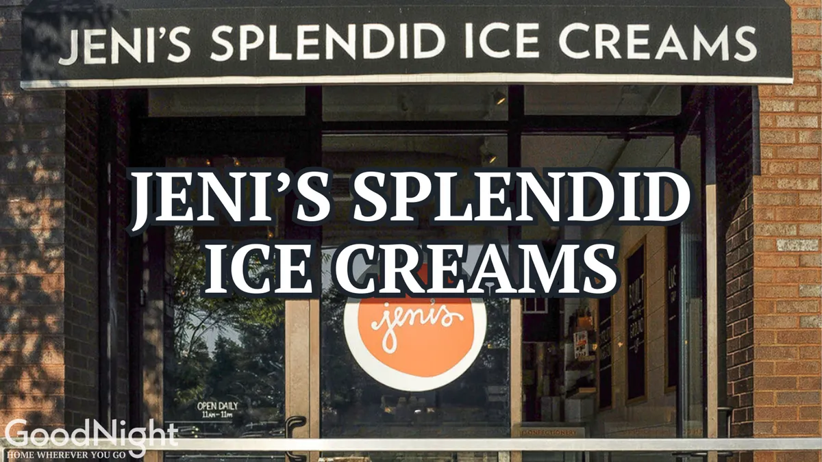 This image shows the storefront and entrance of Jeni’s Splendid Ice Creams, inviting visitors to step inside. The cheerful scene hints at joyful moments of choosing and enjoying unique ice cream flavors after a day of exploring.
